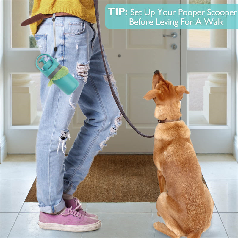 Pooper Scooper With Built-in Bag Dispenser