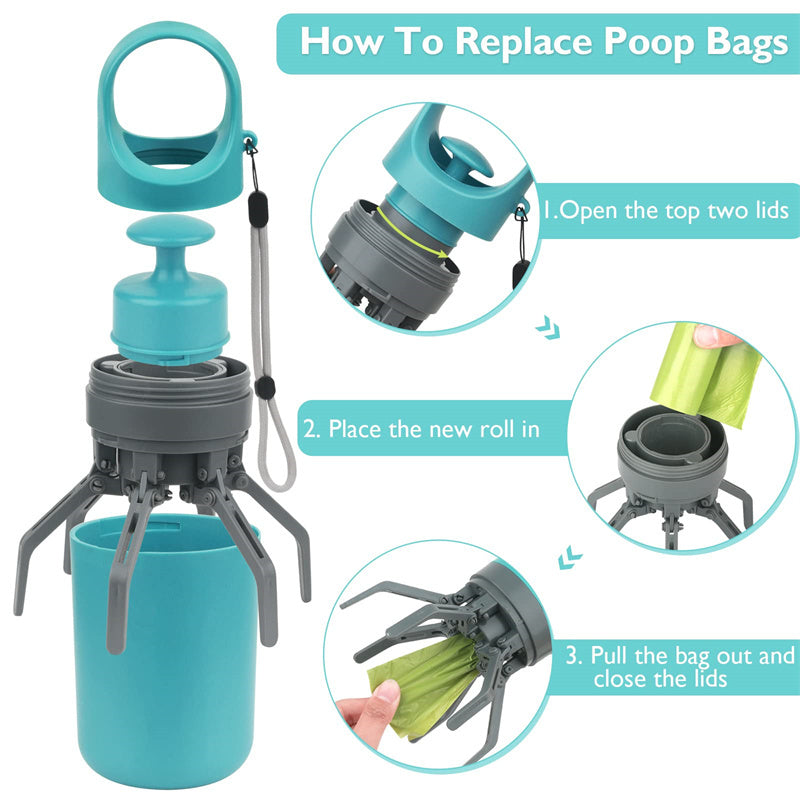 Pooper Scooper With Built-in Bag Dispenser