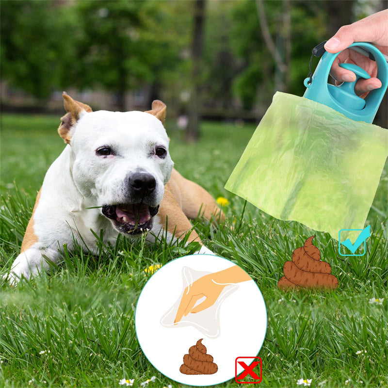 Pooper Scooper With Built-in Bag Dispenser